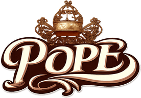 pope হোম পেজের ব্র্যান্ড লোগো